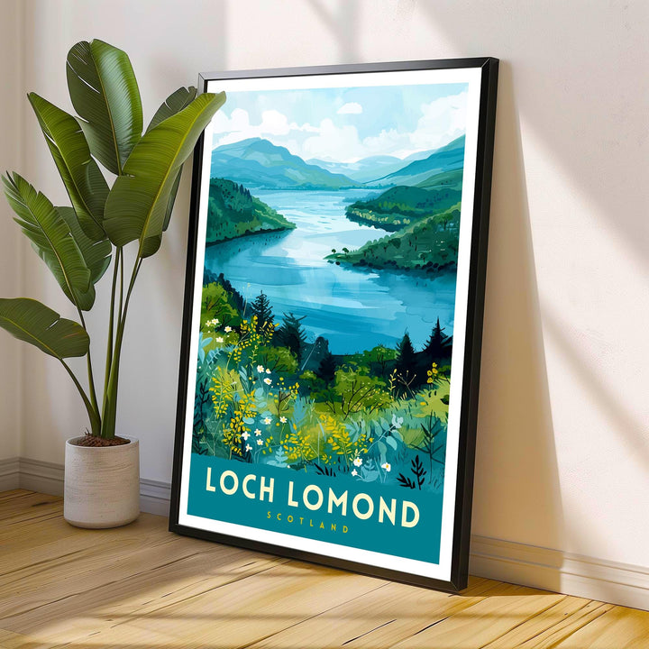 Loch Lomond Scotland Travel Poster