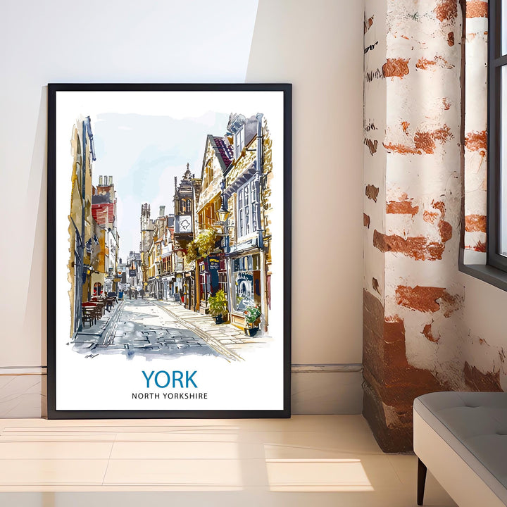 York England Travel Poster