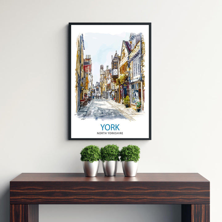 York England Travel Poster