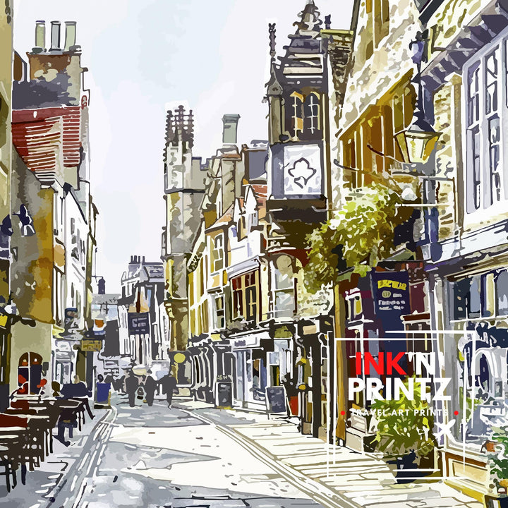 York England Travel Poster
