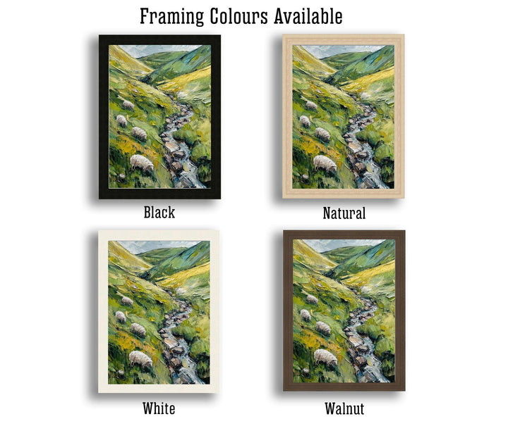 Yorkshire Dales Abstract Art Poster