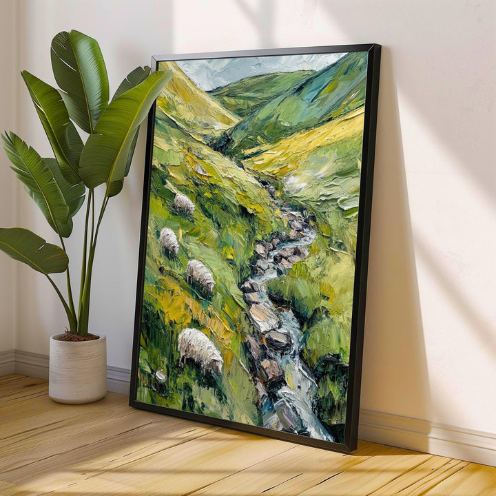 Yorkshire Dales Abstract Art Poster