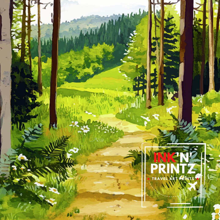 Cannock Chase Travel Poster