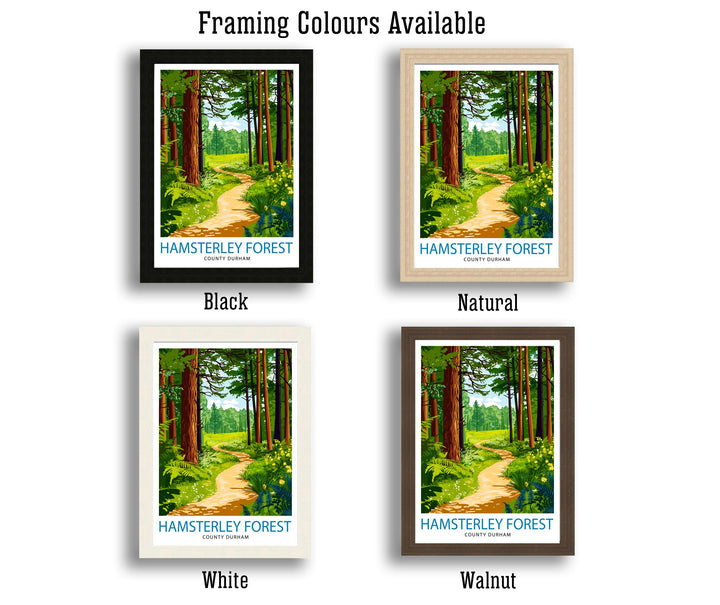 Hamsterley Forest Travel Poster