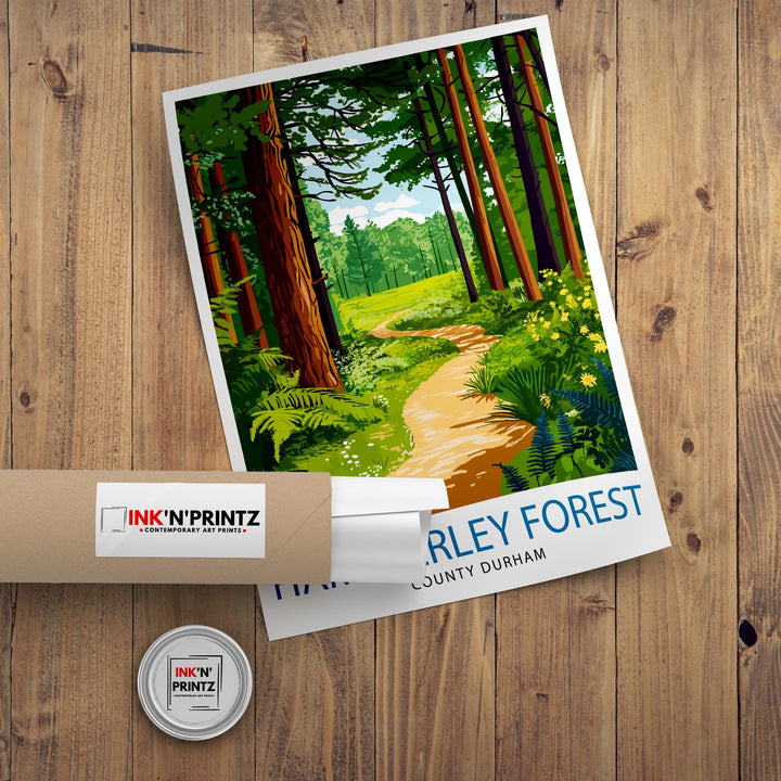 Hamsterley Forest Travel Poster