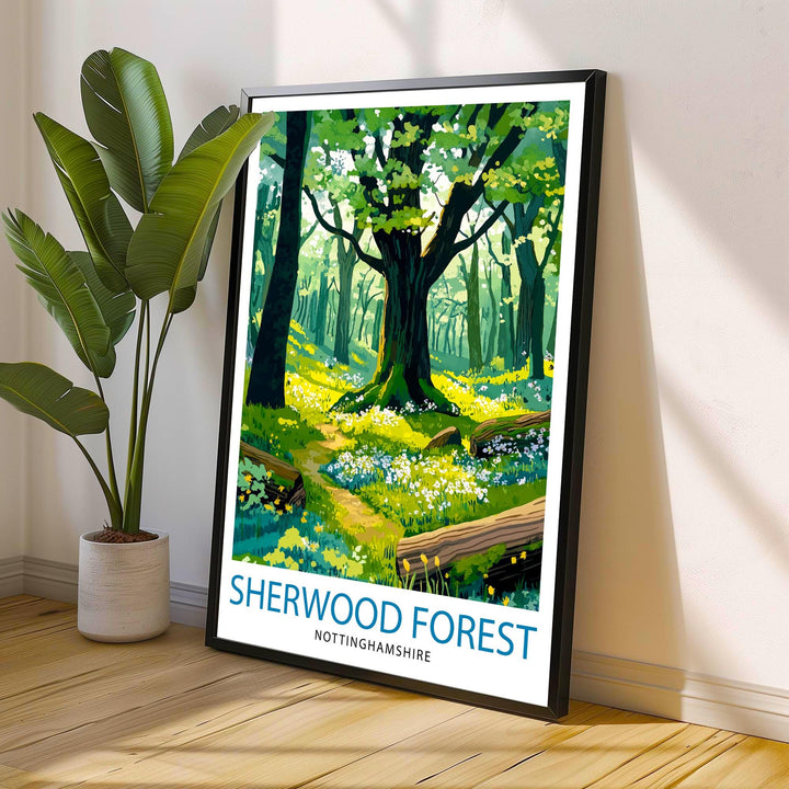 Sherwood Forest Travel Poster