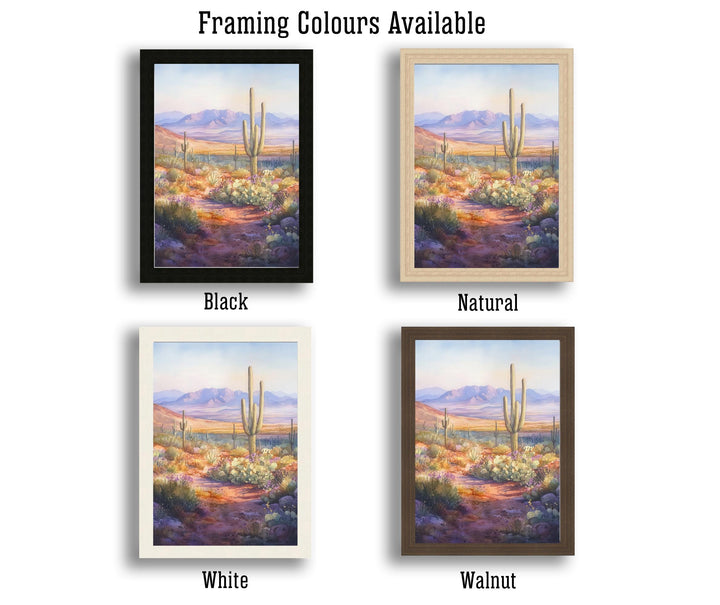 Arizona Watercolor Travel Poster