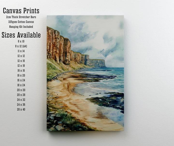 Orkney Island Watercolor Travel Poster