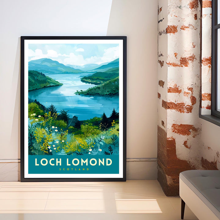 Loch Lomond Scotland Travel Poster