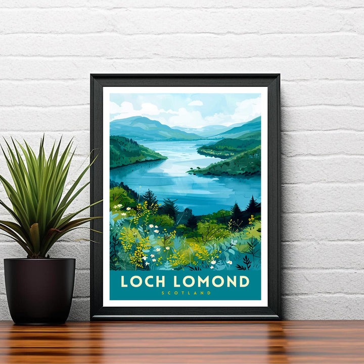 Loch Lomond Scotland Travel Poster