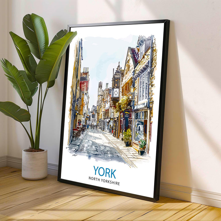 York England Travel Poster