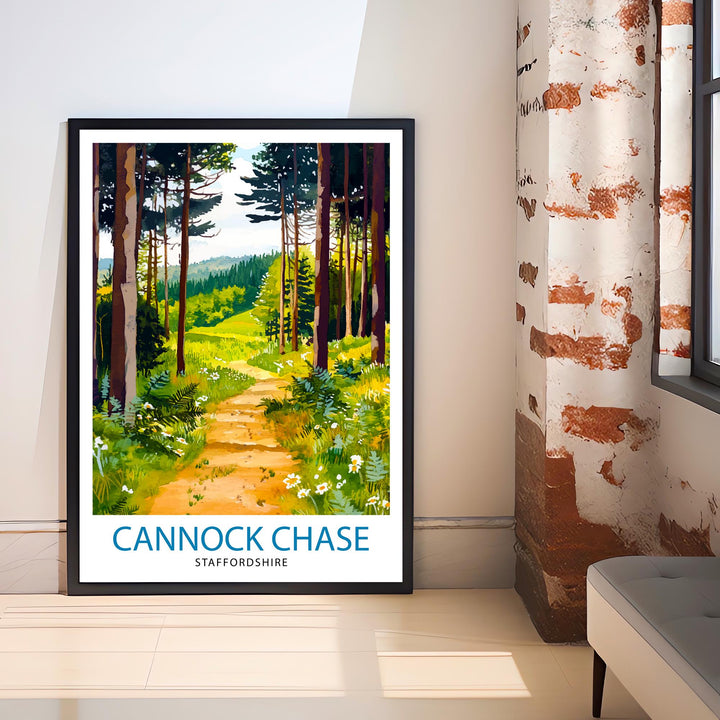 Cannock Chase Travel Poster