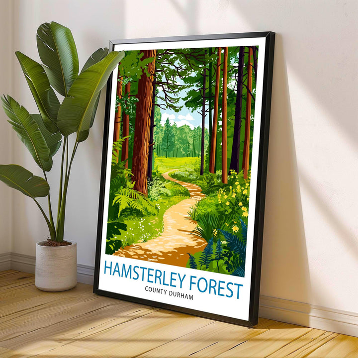 Hamsterley Forest Travel Poster