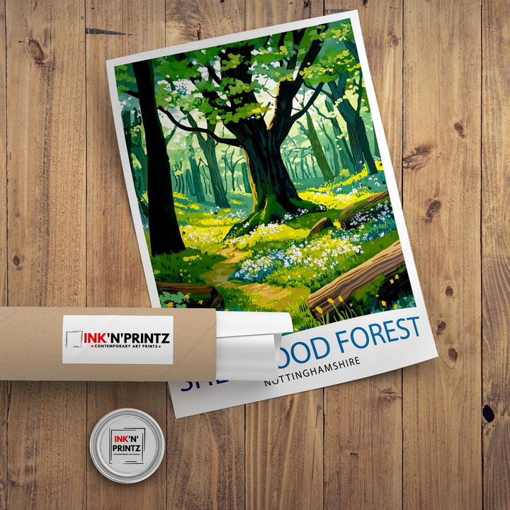 Sherwood Forest Travel Poster