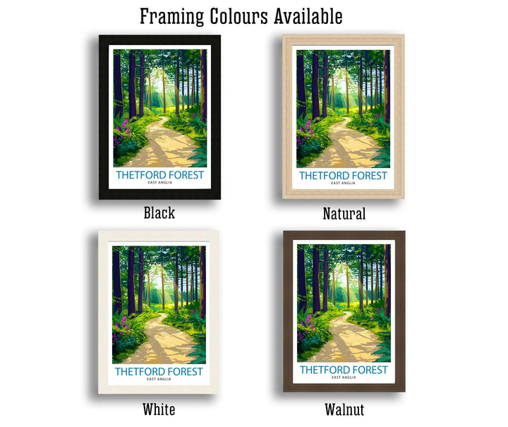 Thetford Forest Travel Poster