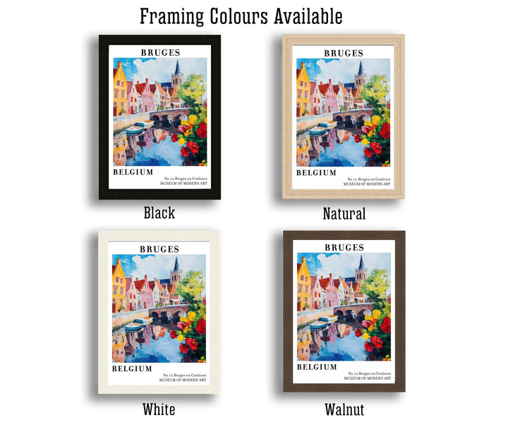 Bruges Belgium Travel Poster