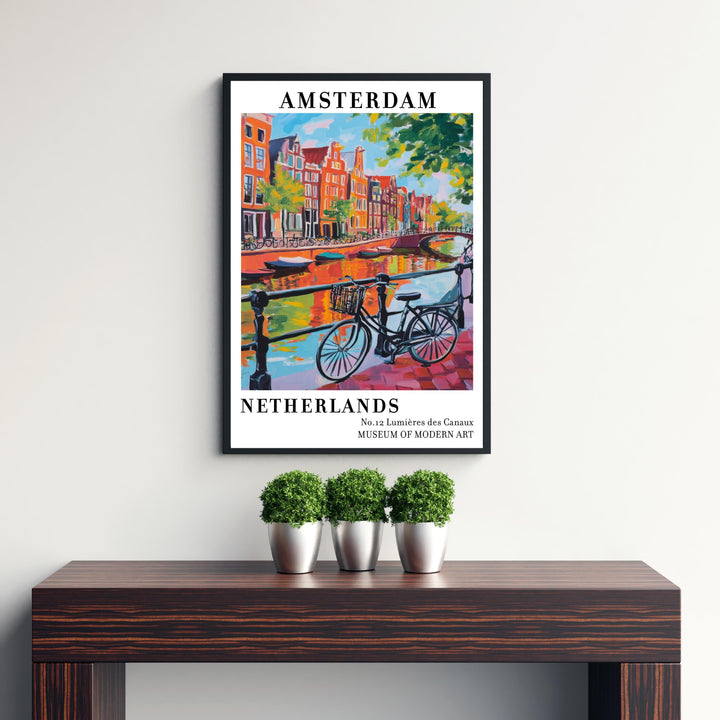 Amsterdam Netherlands Travel Poster