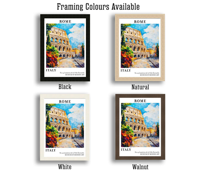 Rome Italy Travel Poster