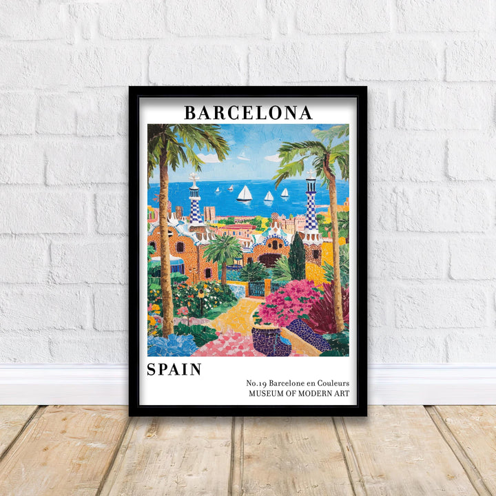 Barcelona Spain Travel Poster