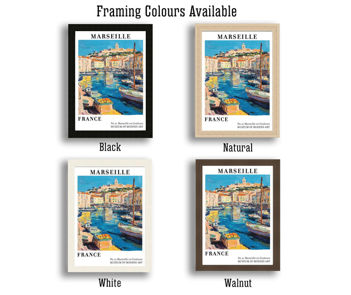 Marseille France Travel Poster