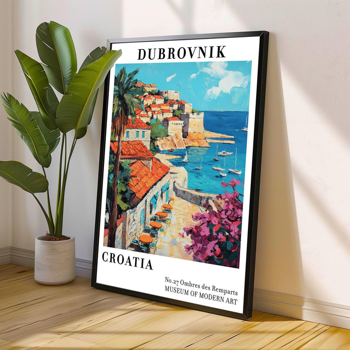 Dubrovnik Croatia Travel Poster