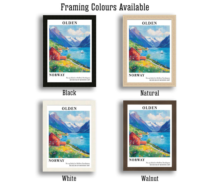 Olden Norway Travel Poster