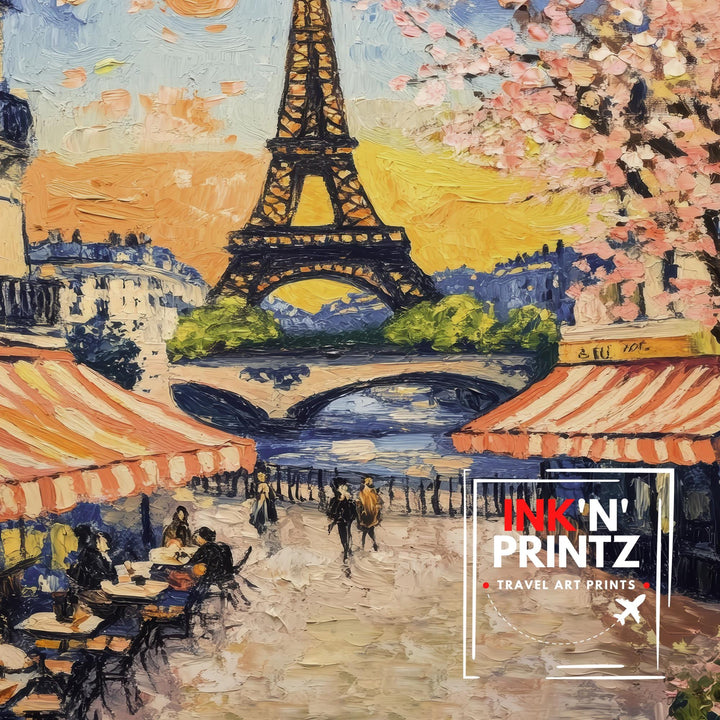 Paris France Travel Poster