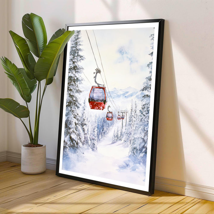 Aspen Colorado Watercolor Travel Poster