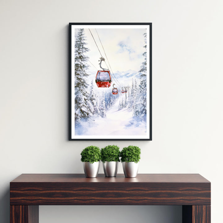 Aspen Colorado Watercolor Travel Poster