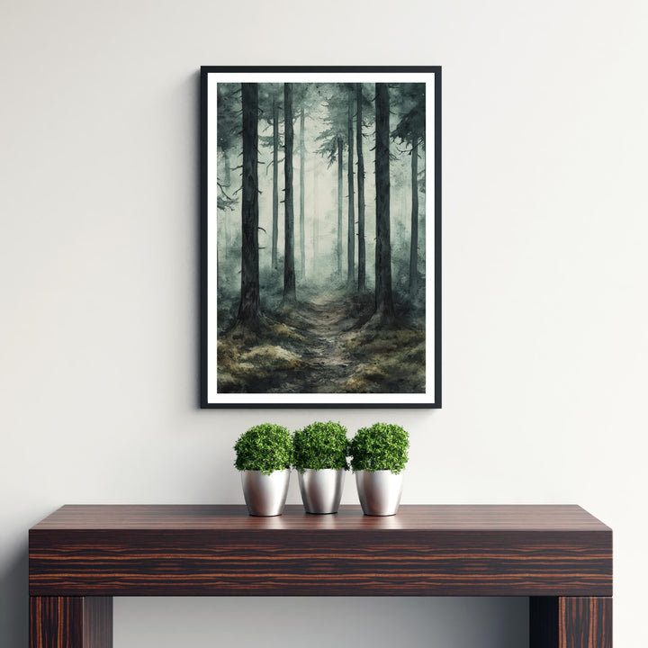 North Carolina Watercolor Travel Poster