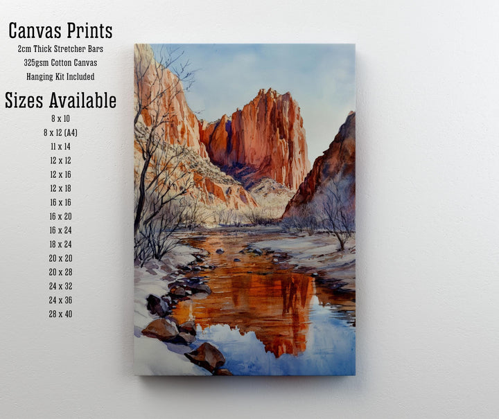 Sedona Arizona Watercolor Travel Poster