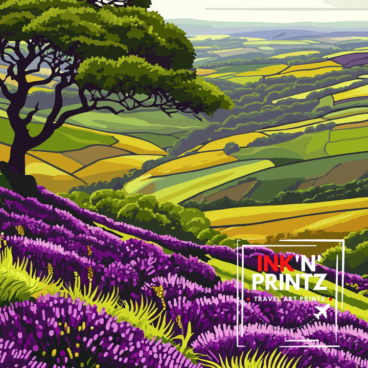 Shropshire Hills Travel Poster Shropshire
