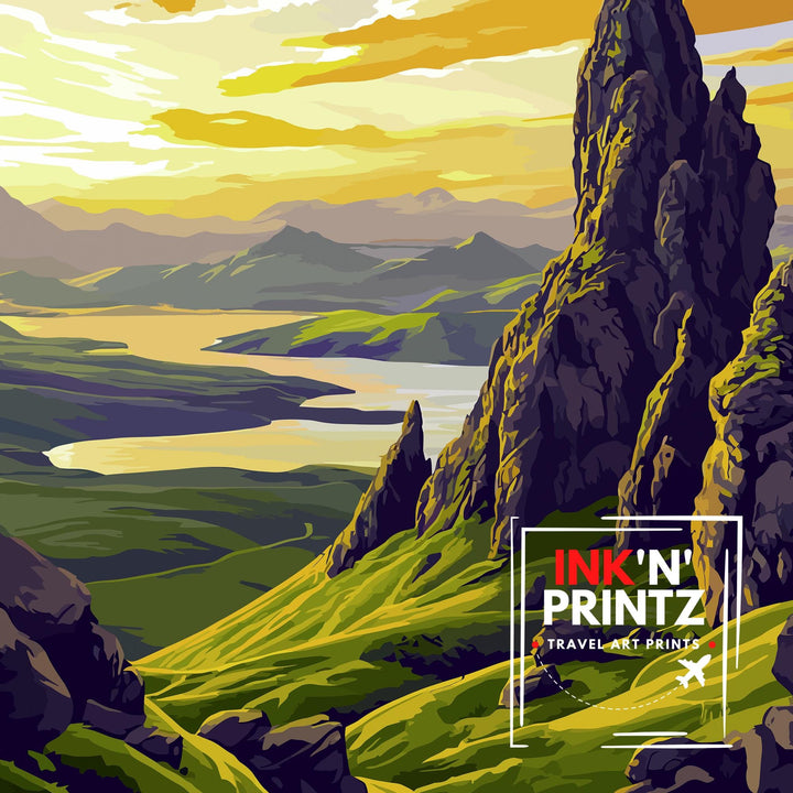 Outer Hebrides Travel Poster Hebrides