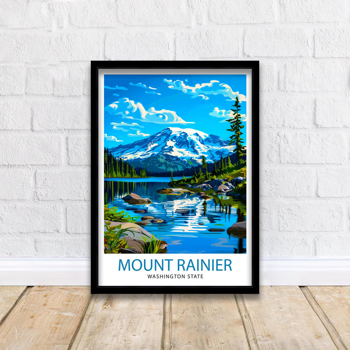 Mt. Rainier Travel Poster
