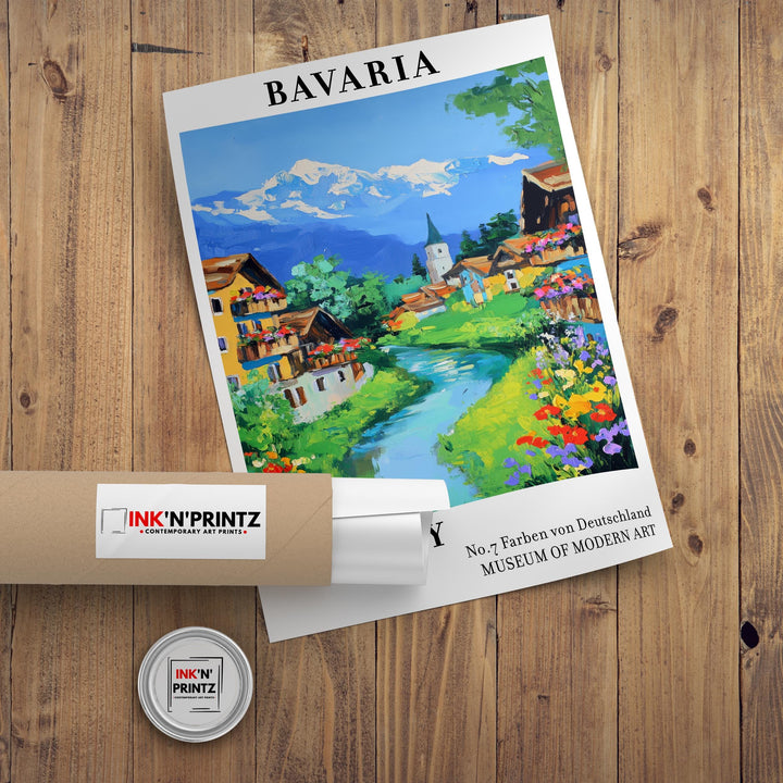 Bavaria Germany Travel Poster
