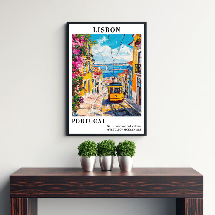 Lisbon Portugal Travel Poster