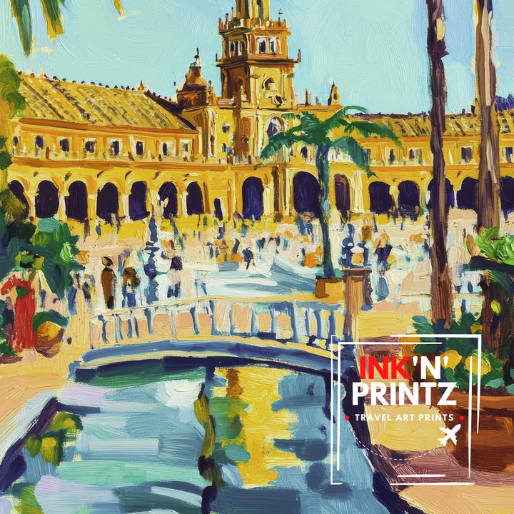 Seville Spain Travel Poster