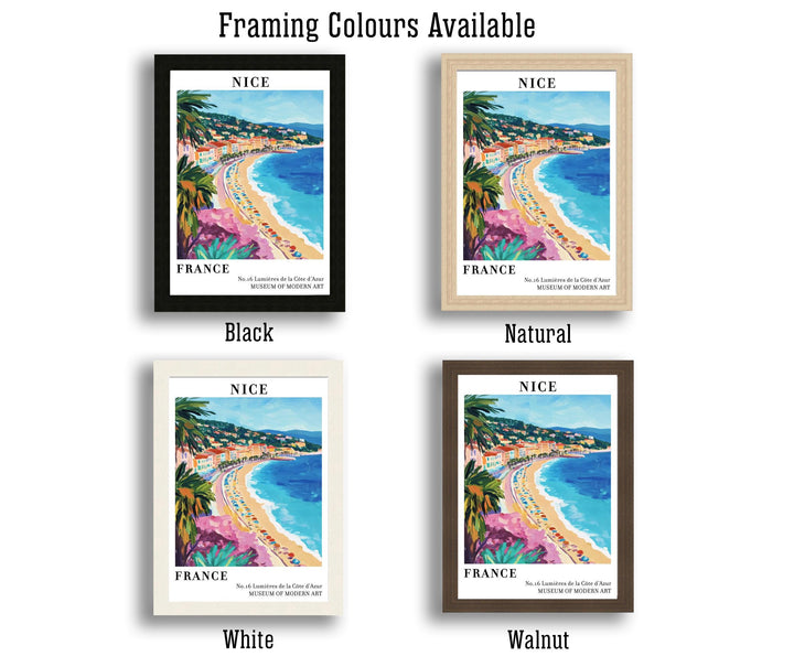 Nice France Travel Poster