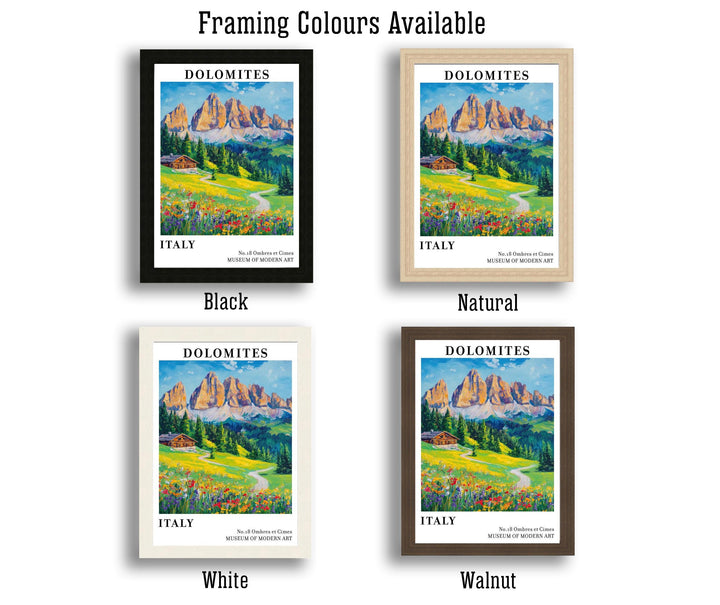 Dolomites Italy Travel Poster