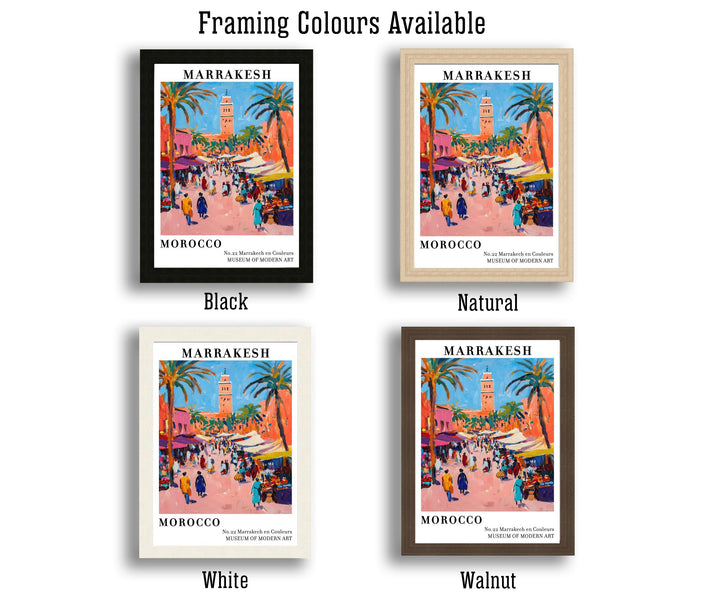 Marrakech Morocco Travel Poster