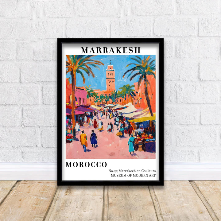 Marrakech Morocco Travel Poster