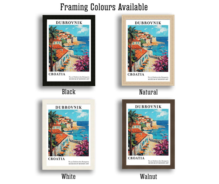 Dubrovnik Croatia Travel Poster