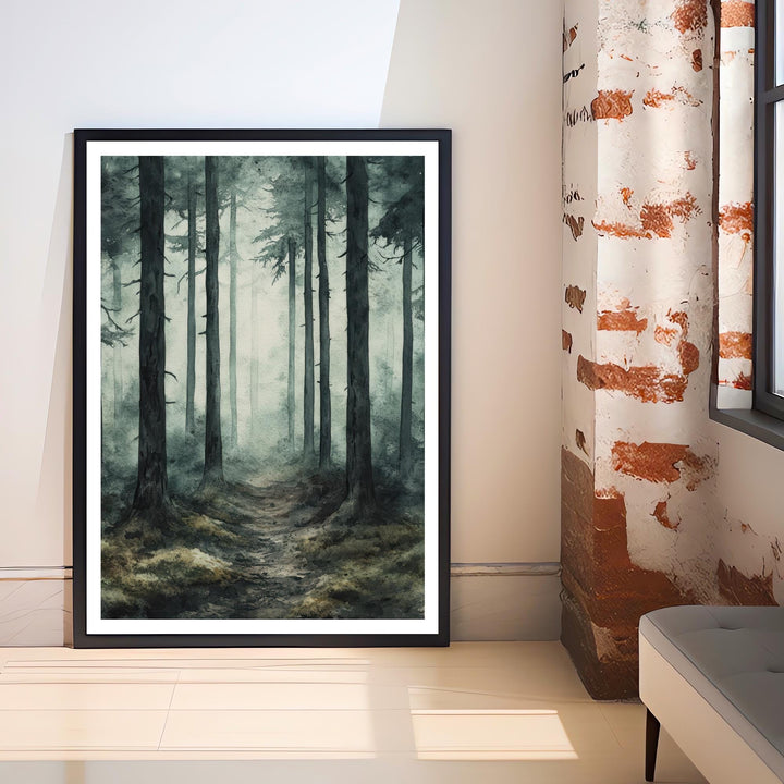 North Carolina Watercolor Travel Poster