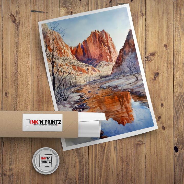 Sedona Arizona Watercolor Travel Poster