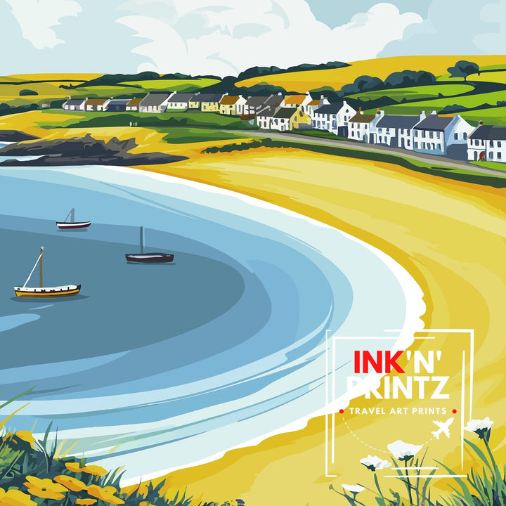 Hayle Cornwall Travel Poster Cornwall