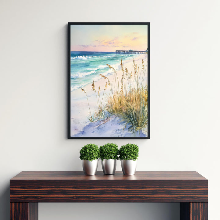Anna Maria Island Watercolor Painting Wall Art Anna Maria Island Poster Florida Beach Art Coastal Decor Watercolor Art Beach Lover Gift