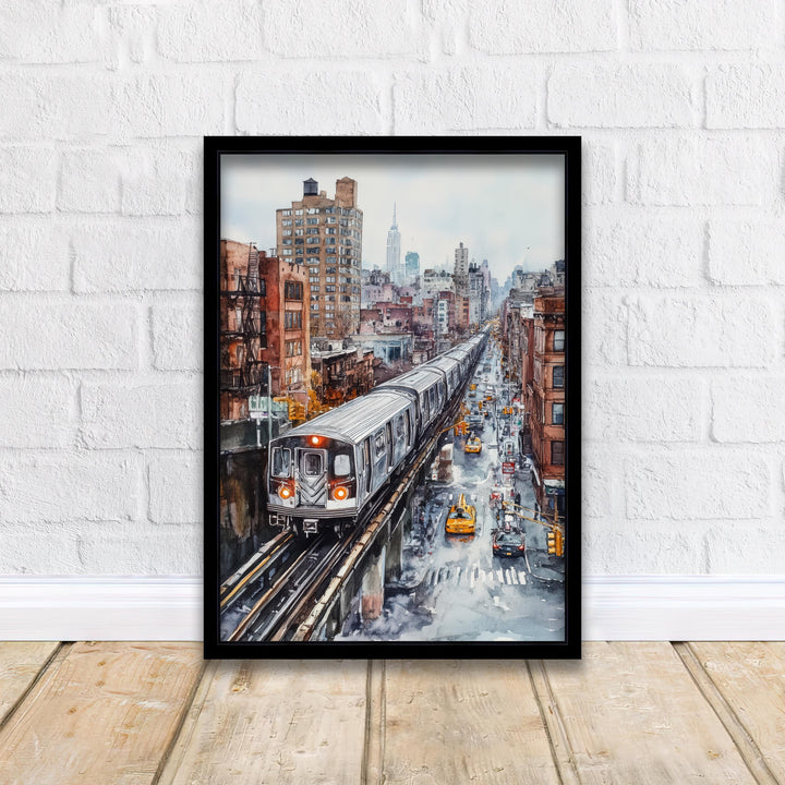 The Bronx Watercolor Painting NYC City Art Bronx Poster Watercolor Urban Landscape The Bronx