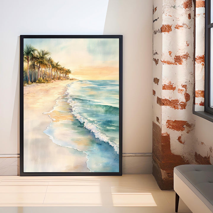Marco Island Watercolor Painting Florida Beach Art Marco Island Poster Watercolor Seascape Tropical Art Scenic Marco Island Decor