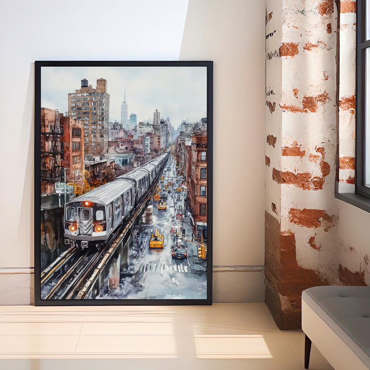 The Bronx Watercolor Painting NYC City Art Bronx Poster Watercolor Urban Landscape The Bronx