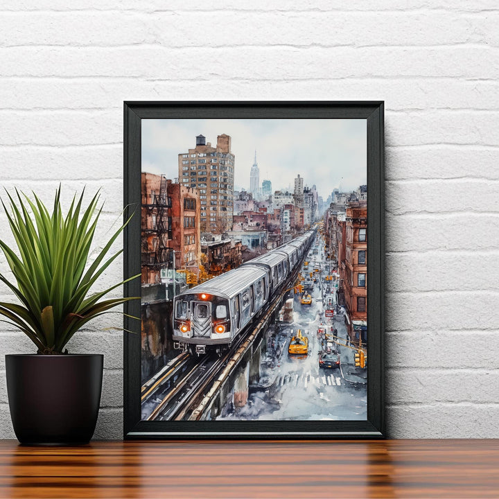 The Bronx Watercolor Painting NYC City Art Bronx Poster Watercolor Urban Landscape The Bronx